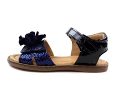 Bisgaard sandal Agnes midnight med blomst